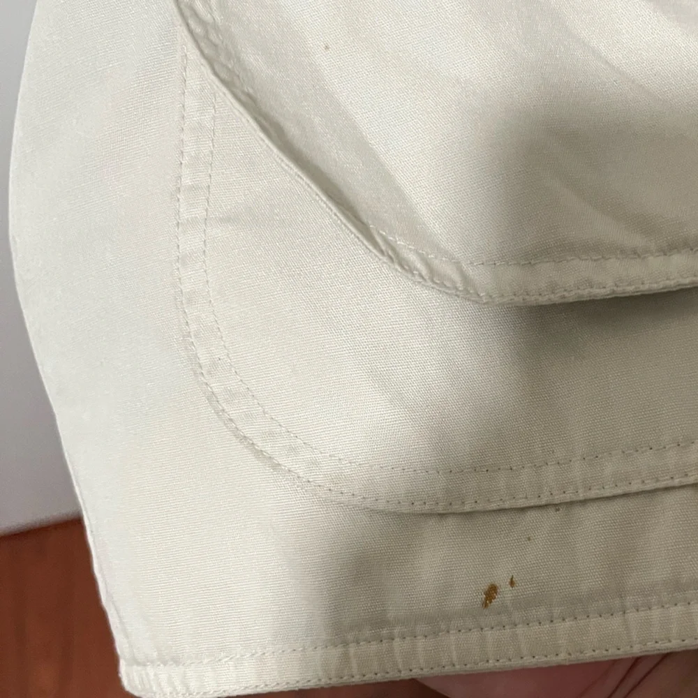 J. Crew Cream Barn Jacket with Brown Corduroy Collar